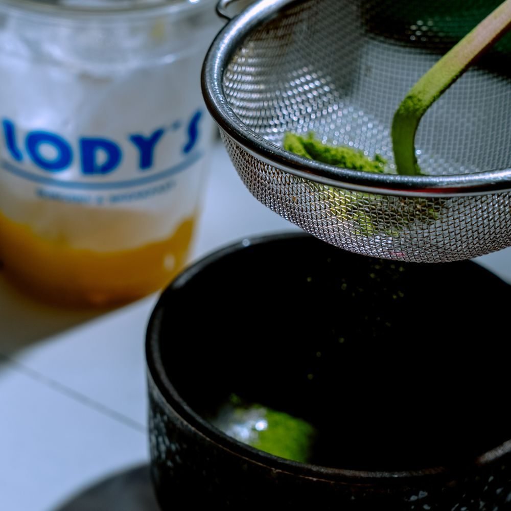 Matcha recién cernido